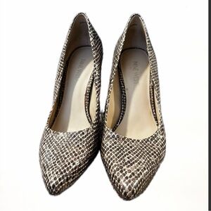 NINE WEST HEELS - SNAKESKIN